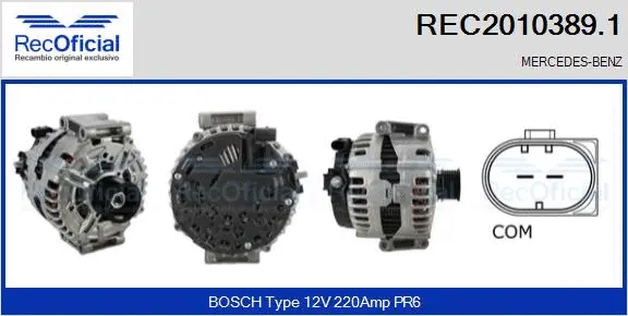 Alternator (REC2010389.1)