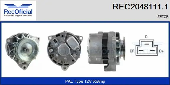 Alternator (REC2048111.1)