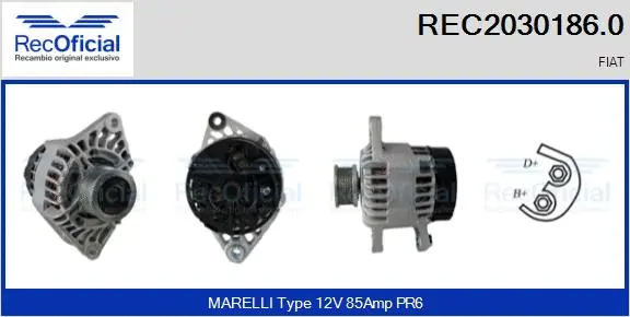Alternator (REC2030186.0)