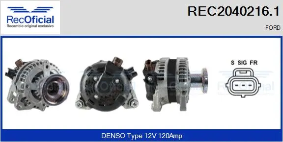 Alternator (REC2040216.1)