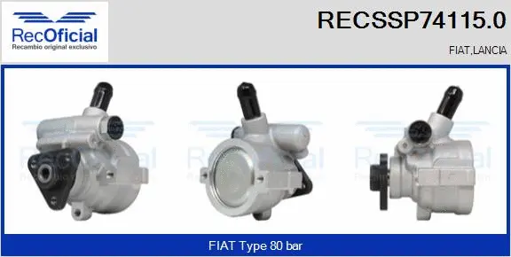Hydraulic Pump, steering (RECSSP74115.0)