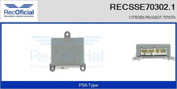 Control Unit, power steering (RECSSE70302.1)