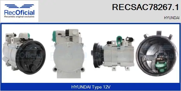 Compressor, air conditioning (RECSAC78267.1)