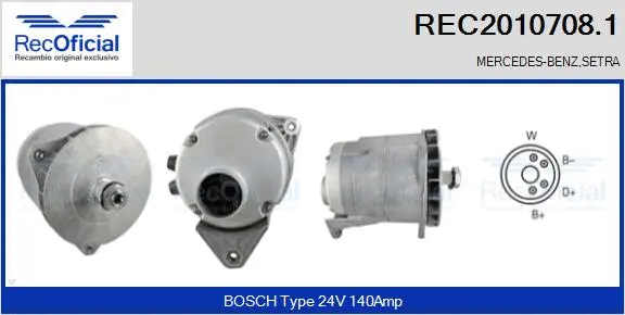 Alternator (REC2010708.1)