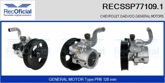 Hydraulic Pump, steering (RECSSP77109.1)