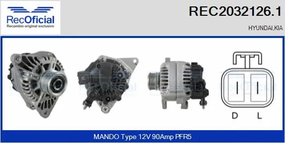 Alternator (REC2032126.1)