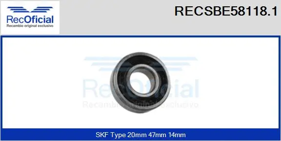 Bearing (RECSBE58118.1)