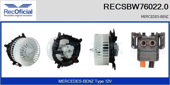 Interior Blower (RECSBW76022.0)
