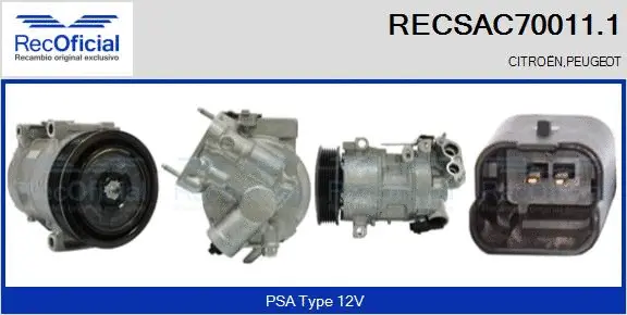 Compressor, air conditioning (RECSAC70011.1)