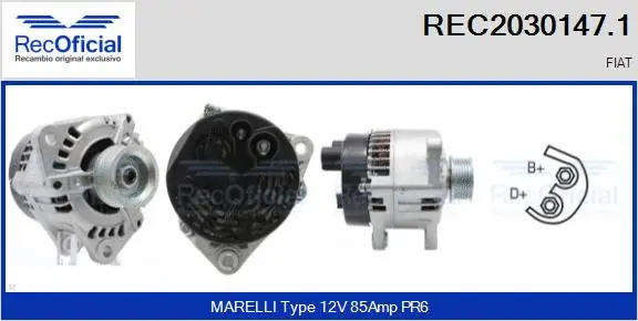 Alternator (REC2030147.1)