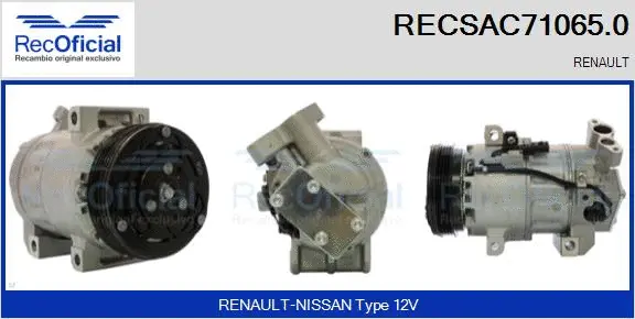 Compressor, air conditioning (RECSAC71065.0)