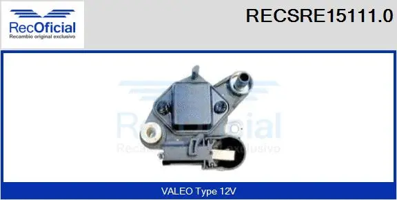Alternator Regulator (RECSRE15111.0)