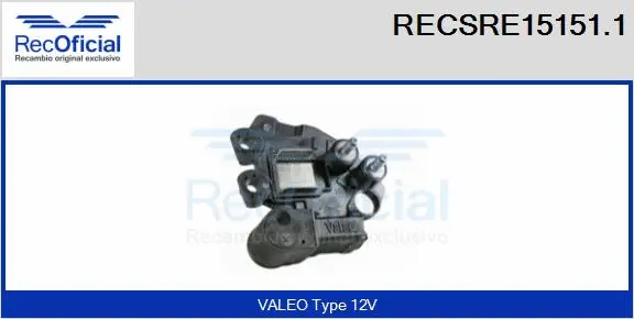 Alternator Regulator (RECSRE15151.1)