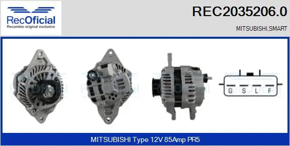 Alternator (REC2035206.0)