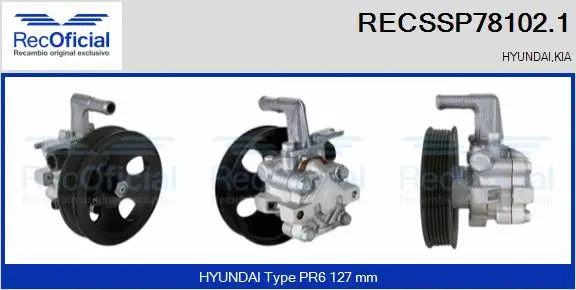 Hydraulic Pump, steering (RECSSP78102.1)