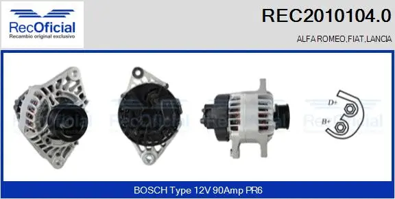 Alternator (REC2010104.0)