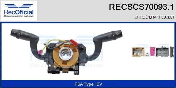 Steering Column Switch (RECSCS70093.1)