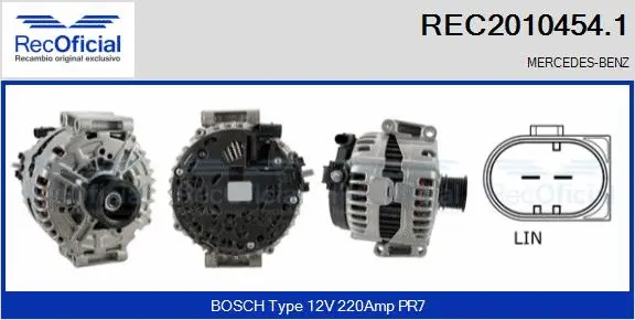 Alternator (REC2010454.1)