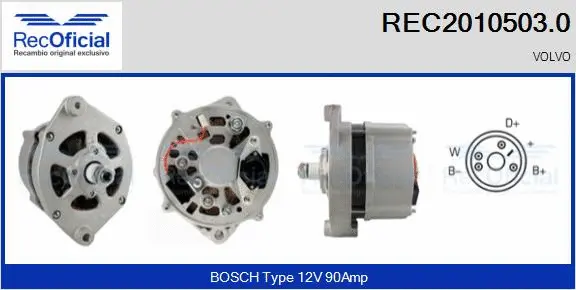 Alternator (REC2010503.0)