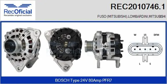 Alternator (REC2010746.1)