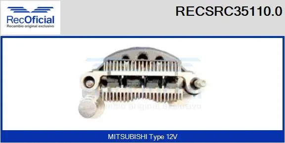 Rectifier, alternator (RECSRC35110.0)