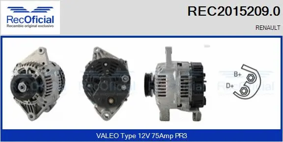 Alternator (REC2015209.0)