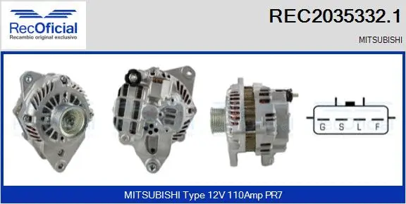 Alternator (REC2035332.1)