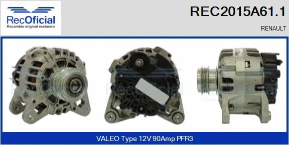 Alternator (REC2015A61.1)