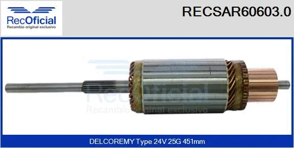 Armature, starter (RECSAR60603.0)