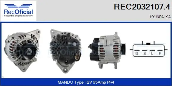 Alternator (REC2032107.4)