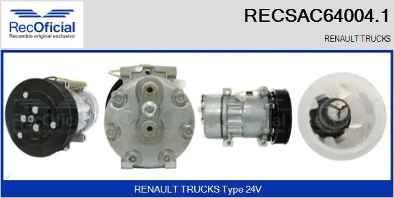 Compressor, air conditioning (RECSAC64004.1)