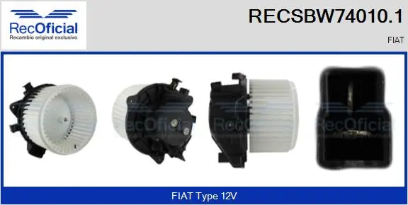 Interior Blower (RECSBW74010.1)