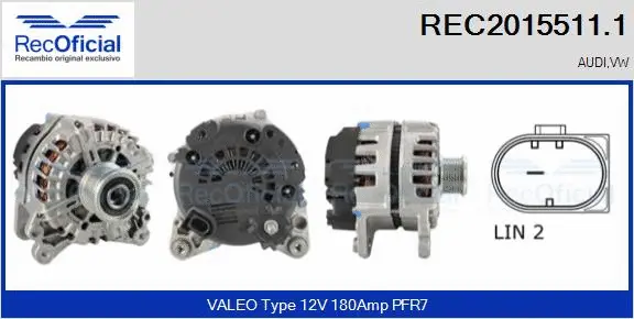 Alternator (REC2015511.1)