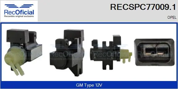 Pressure Converter, exhaust control (RECSPC77009.1)