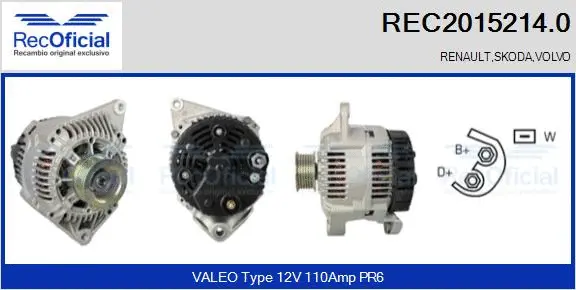 Alternator (REC2015214.0)