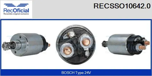 Solenoid Switch, starter (RECSSO10642.0)