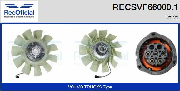 Clutch, radiator fan (RECSVF66000.1)