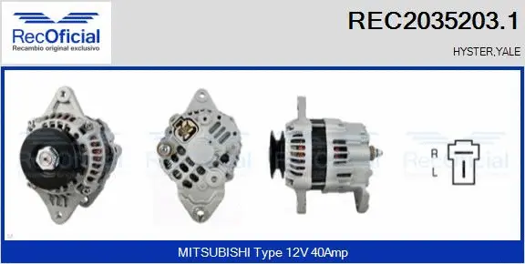 Alternator (REC2035203.1)