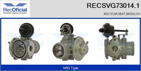 EGR Valve (RECSVG73014.1)