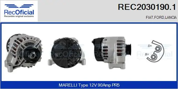 Alternator (REC2030190.1)