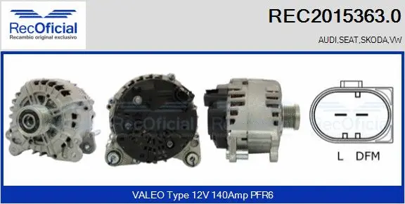 Alternator (REC2015363.0)