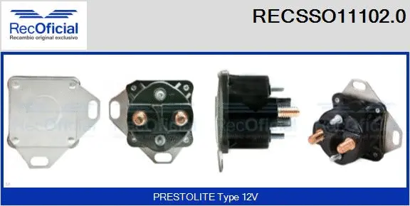 Solenoid Switch, starter (RECSSO11102.0)