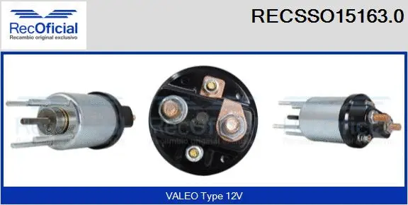 Solenoid Switch, starter (RECSSO15163.0)
