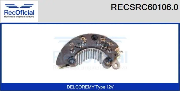 Rectifier, alternator (RECSRC60106.0)