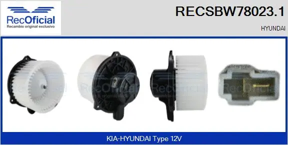 Interior Blower (RECSBW78023.1)