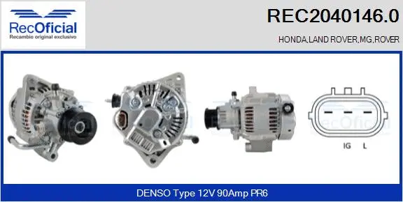 Alternator (REC2040146.0)