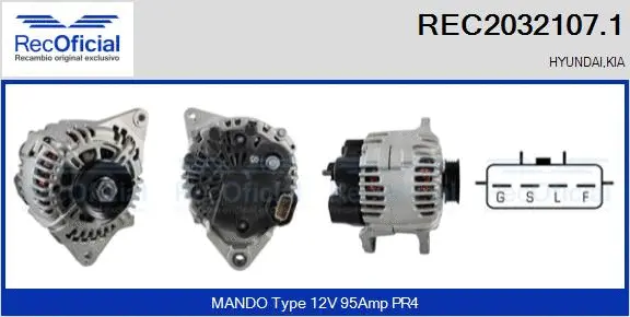 Alternator (REC2032107.1)