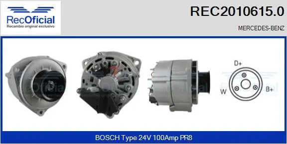 Alternator (REC2010615.0)