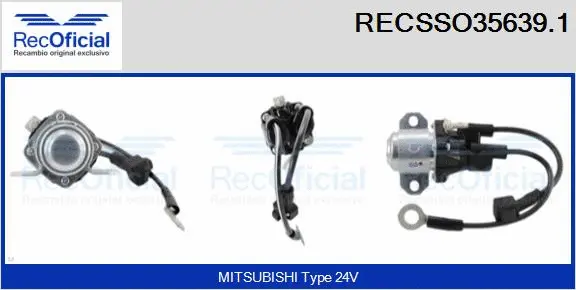 Solenoid Switch, starter (RECSSO35639.1)