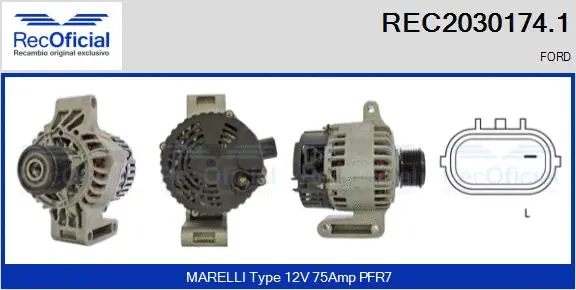 Alternator (REC2030174.1)